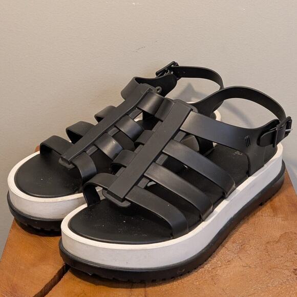 Melissa Platform Sandal Jelly Gladiator Grandpa Preppy Grunge Y2K - Size 10 - Picture 4 of 7